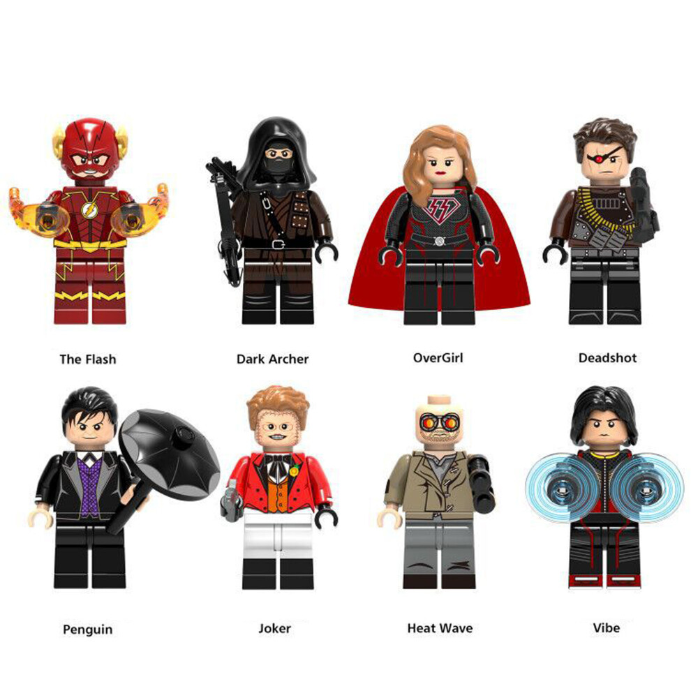 (8PCS-B) 128PCS Marvel Avengers Super Heroes Mini Figures DC Set Fit Lego