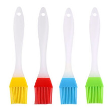 4Pcs Bright Color Basting Brush, Pastry Brush for Baking, Basting Brush Silicone, Heat Resistant Silicon Brush for Cooking, BBQ, Basting, Pastry,