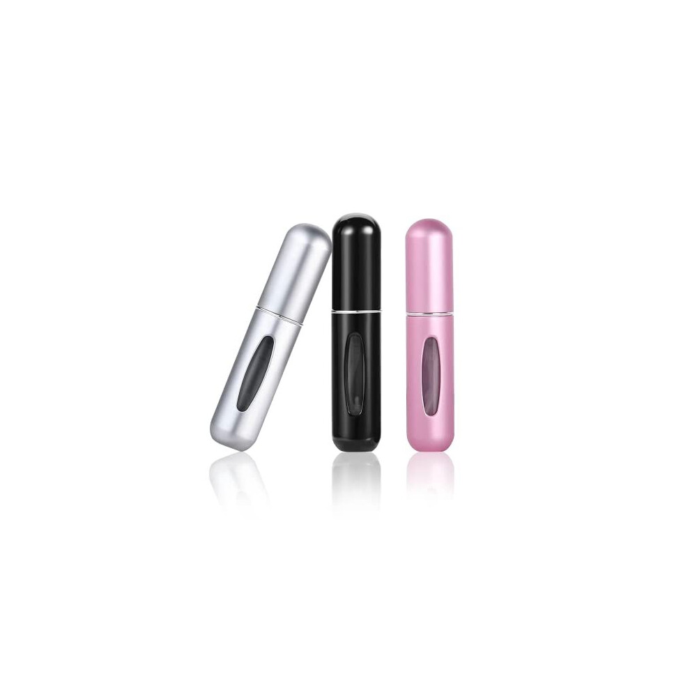 Iryna 5Ml Refillable Travel Perfume Atomizer 3Pcs Travel Perfume Bottles Portable Travel Perfume Atomiser Refillable Mini Travel Bottles Empty Perfume