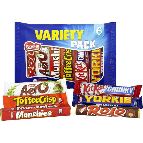 Nestle Nestlé Gemengde Chocoladereep Multipack (6xStd) 264g 1