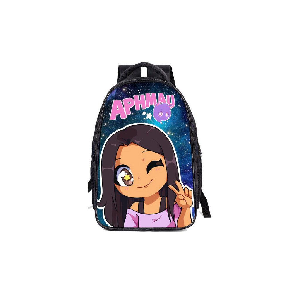 (Style M) Aphmau Backpack Kid Lunch Bag Pencil Case Stationery Storage Container Fans Gift