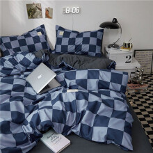 (Style 02, Double) Classic Plaid Bedding Sets Lattice Duvet Covers
