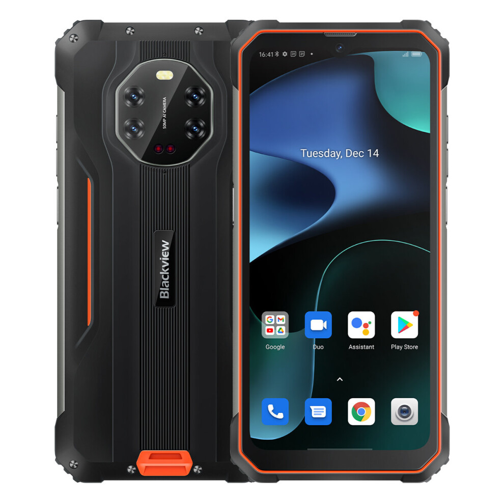 Blackview (Orange) Bv8800 Rugged Smartphone 8Gb+128Gb Orange