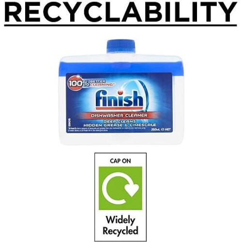 Finish Finish Dishwasher Machine Cleaner | Original | Pack of 2, 250ml 1