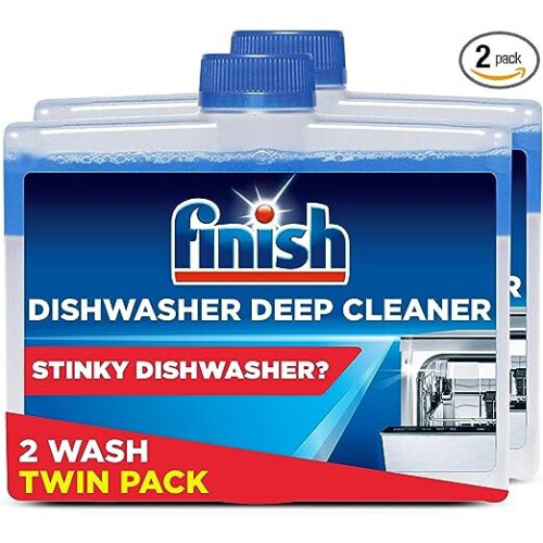 Finish Finish Dishwasher Machine Cleaner | Original | Pack of 2, 250ml