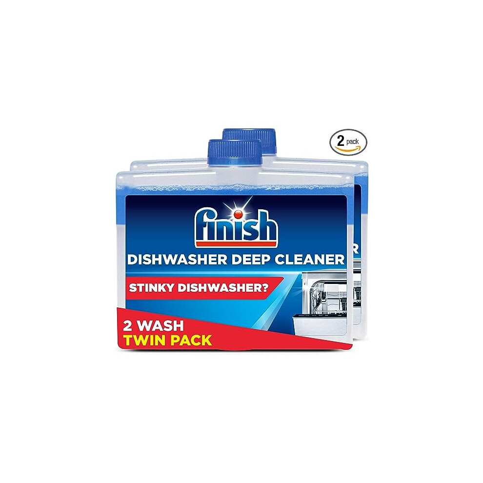 Finish Dishwasher Machine Cleaner | Original | Pack of 2, 250ml