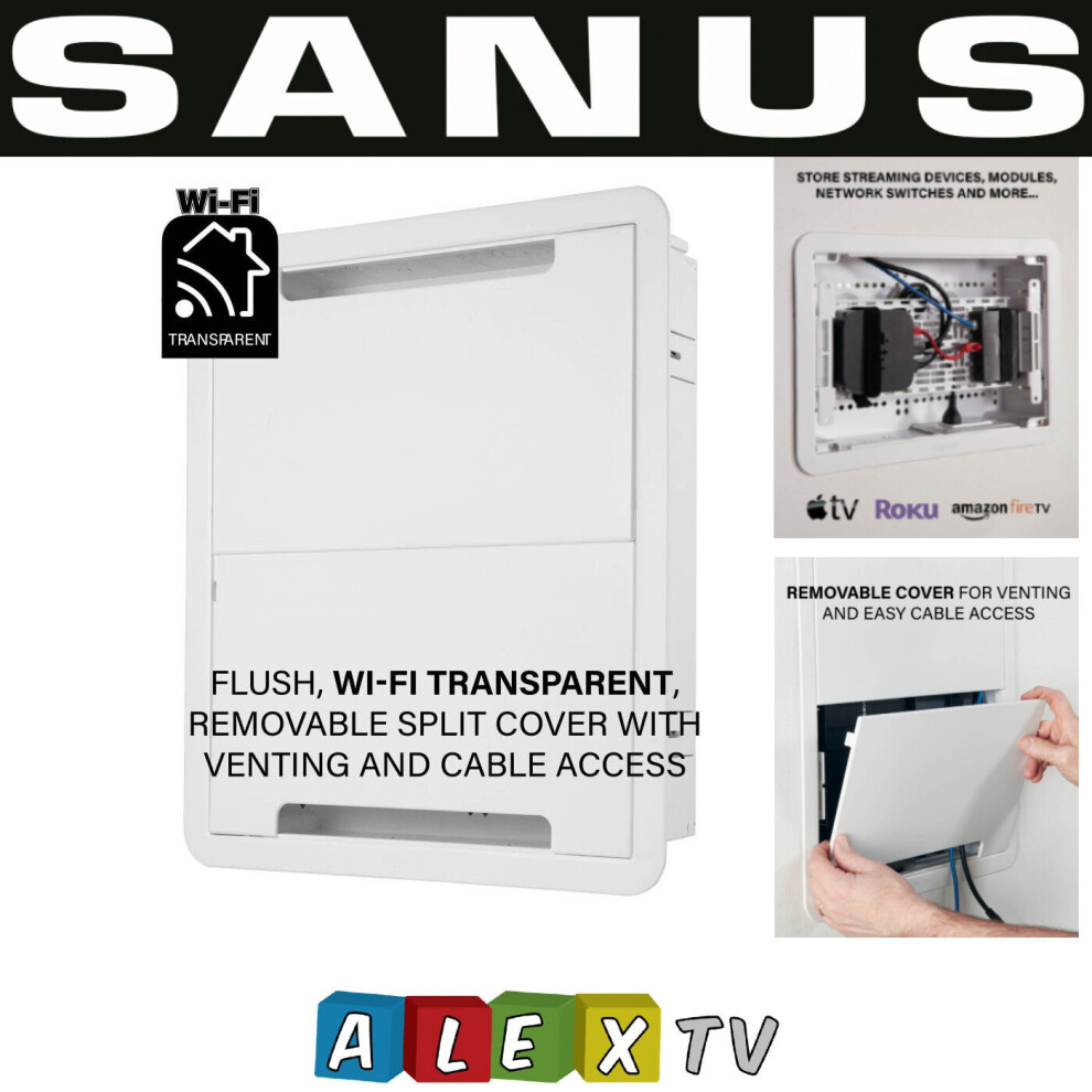 Sanus (17" Inch) 9" And 17" Inch Tv In-Wall Media Box For Various Multipurposes Applications