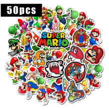 Pcs Cartoon 50 Super Mario Stickers Brinquedos para crianças Jogo Adesivo Bagagem Decalque
