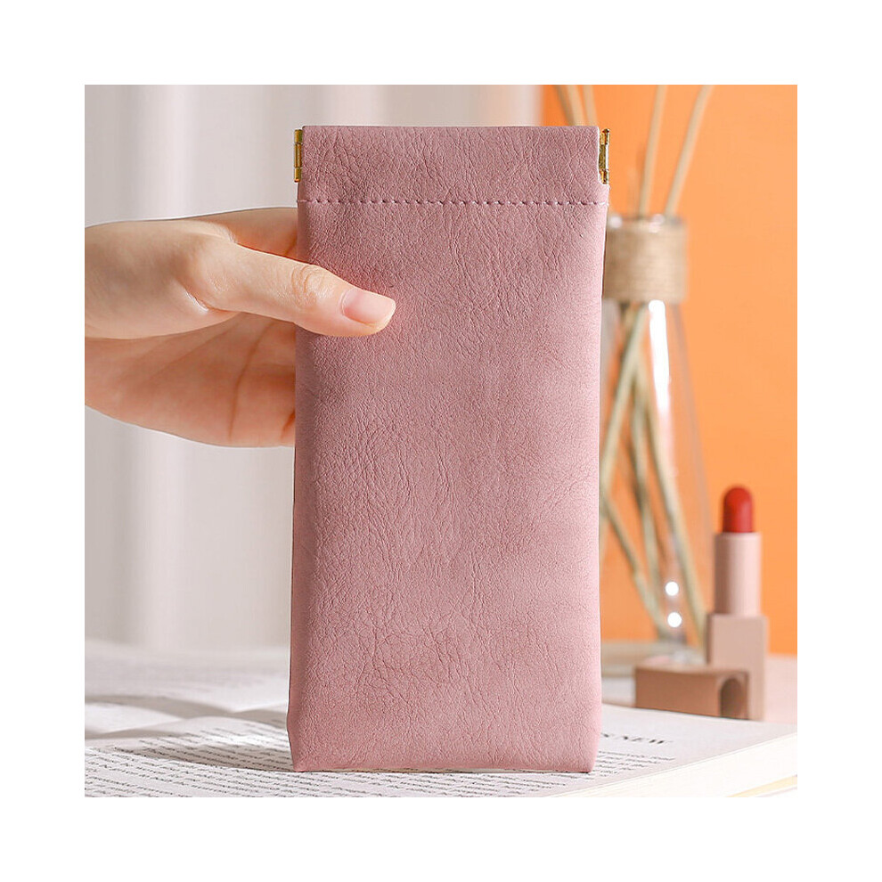 Soft PU Leather Reading Glasses Bag Cases Solid Waterproof Eye Glasses Sunglasses Pouch Storage Bags Eyewear Accessories