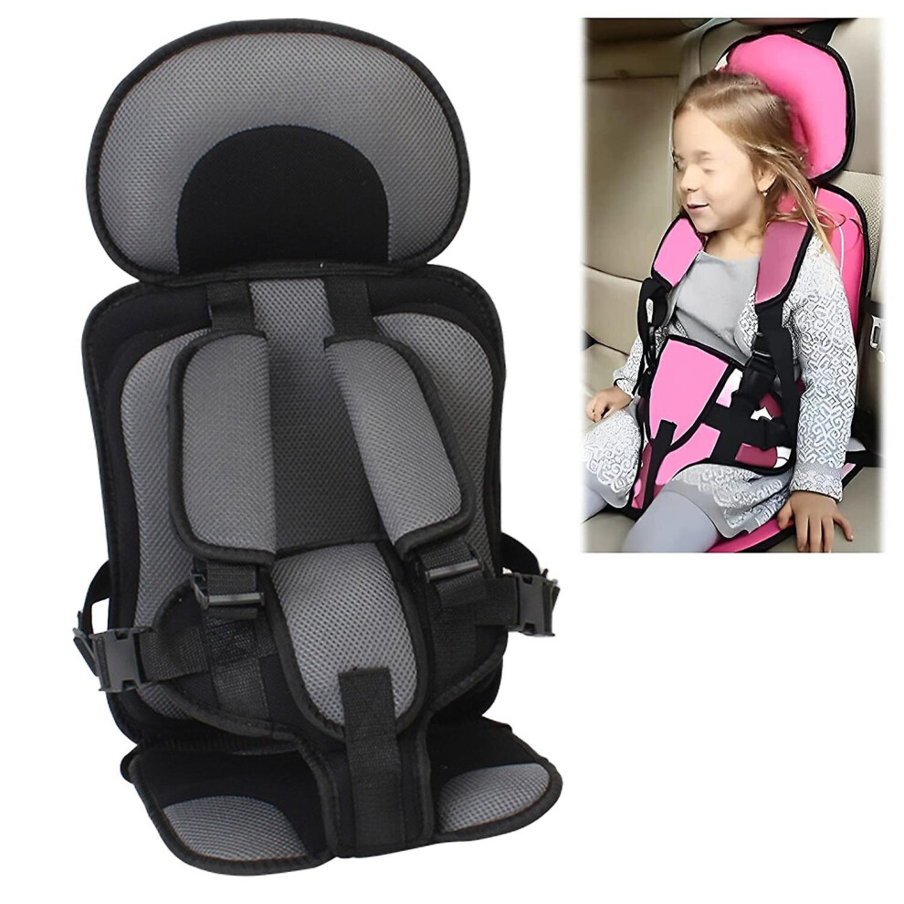 (Black - L) Auto ld Safety Seat Simple Car Portable Seat Belt  0 12  Old Kids Car Seatbelt Protector Foldable Car Seat Booster Seat