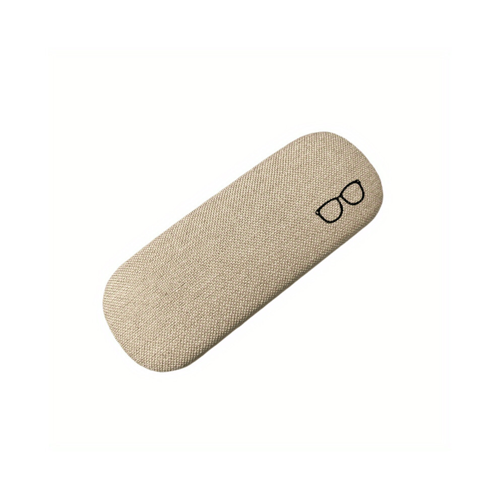 Yellow 1Pc Eyeglasses Pattern Glasses Case For Women Men Portable Hard Clamshell Reading Glasses Protective Case