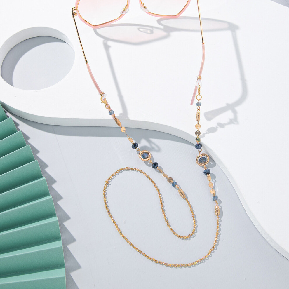 Multicoloured Rhinestone Butterfly Golden Glasses Chain Sunglasses Chain Eyeglass Chain Eye Glasses Chain For Glasses Holder Mask Chain