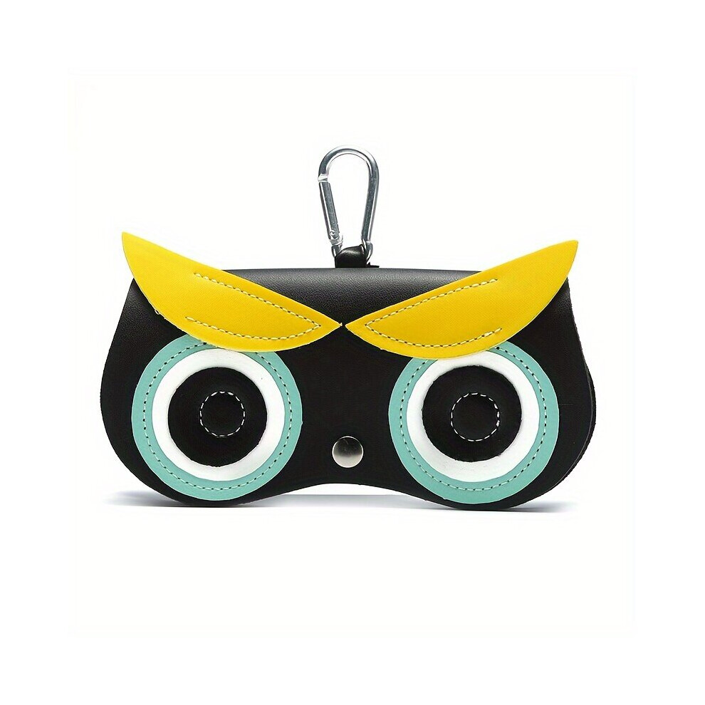 Cartoon Owl Rabbit Demon Glasses Bag PU Leather Sunglasses Pouch Portable Eyewear Container With Lobster Clasp