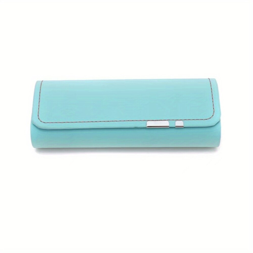 Hard Shell Eyeglass Case For Women Men Minimalist Magnetic Closure Portable Glasses Storage Case