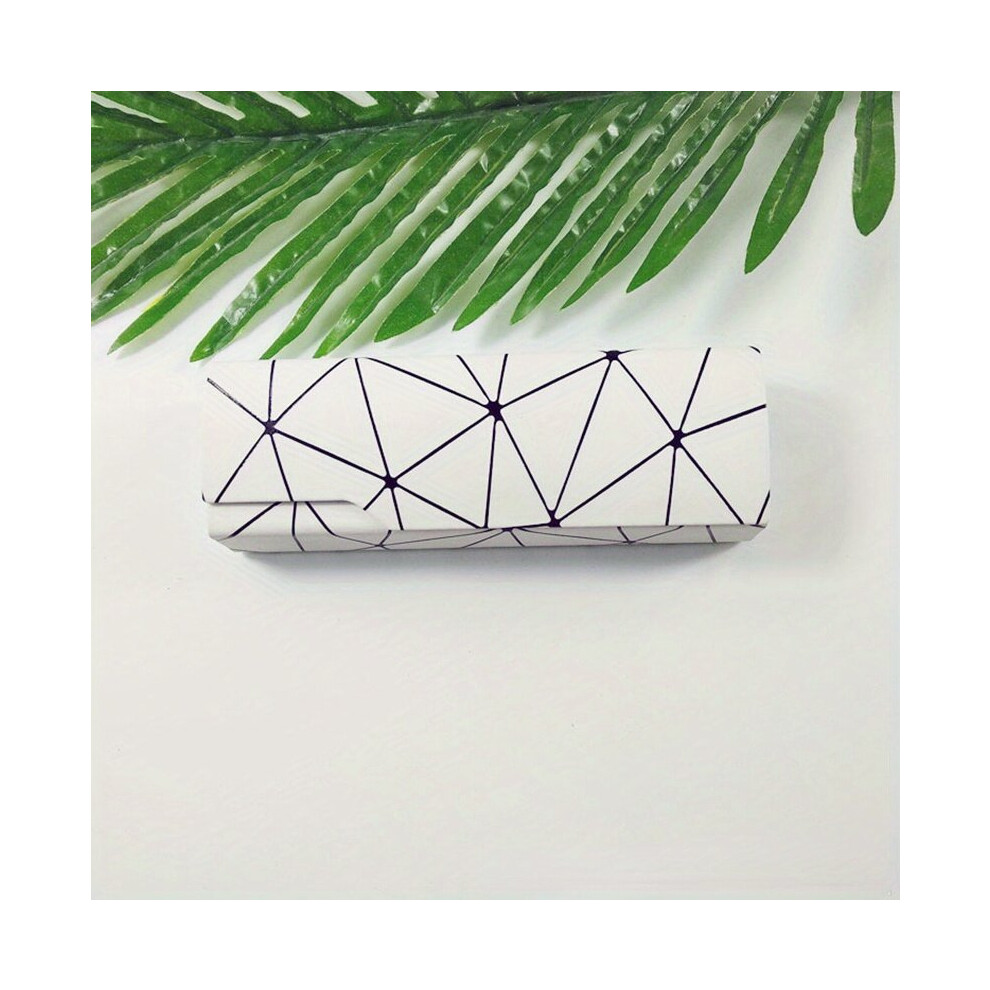 Geometric Eyeglasses Case Magnetic Closure Glasses Sunglasses Case Box Container For Women Men