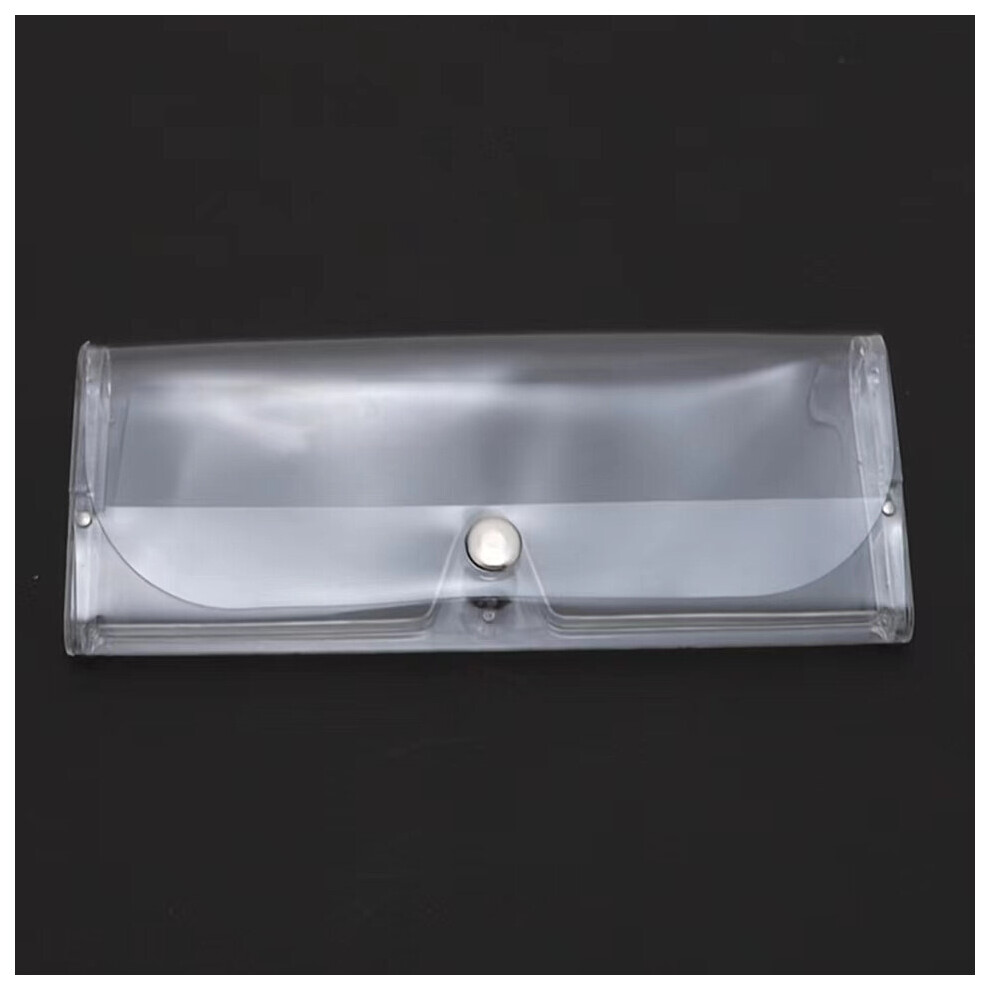 Transparent Frosted Clip Box Glasses Box Semi Hard Protective Case For Glasses Casual Eyeglass Holder Box Unisex