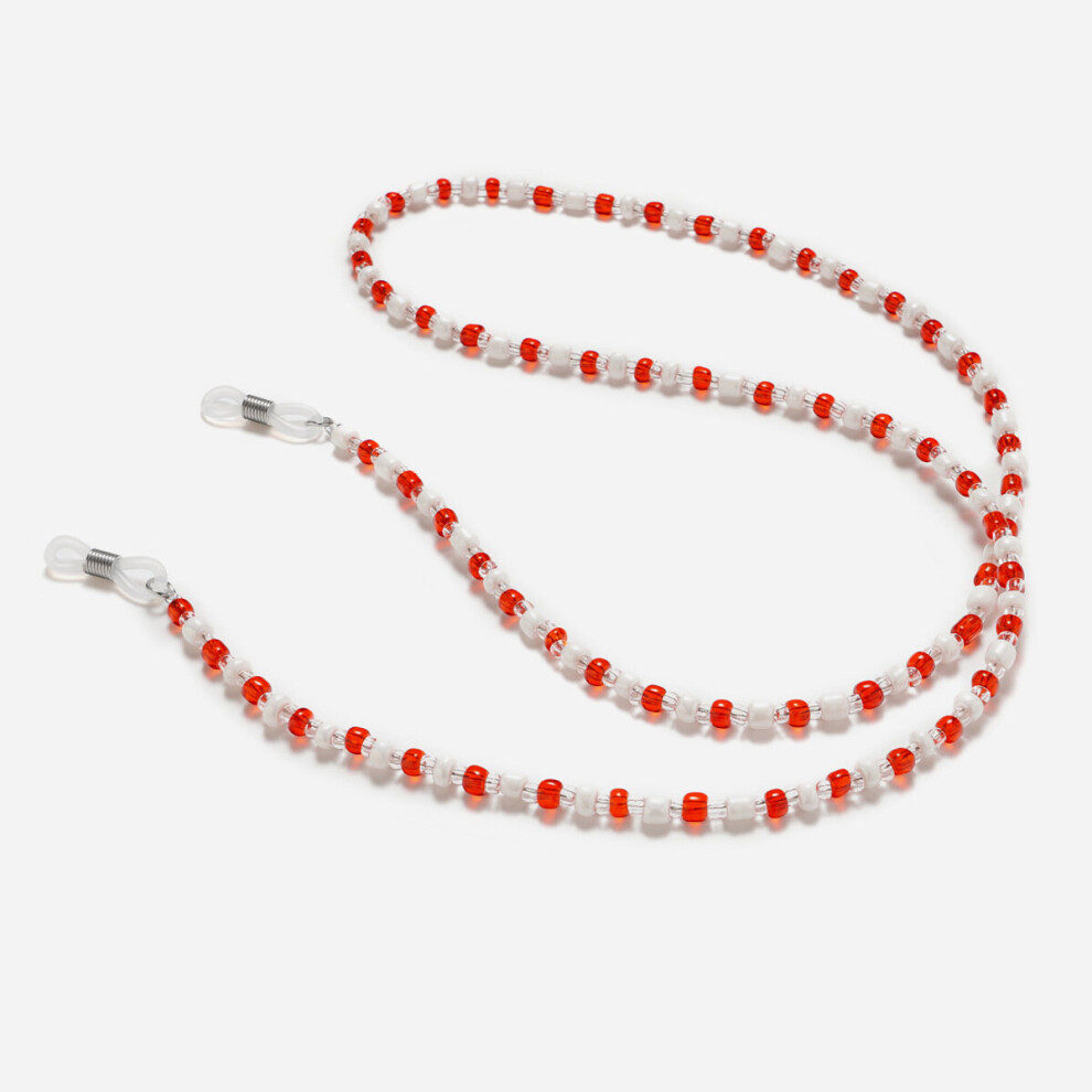 1pc Tortoiseshell Beaded Glasses Chain Minimalist Acrylic Eyeglasses Retainer Block Glasses Rope