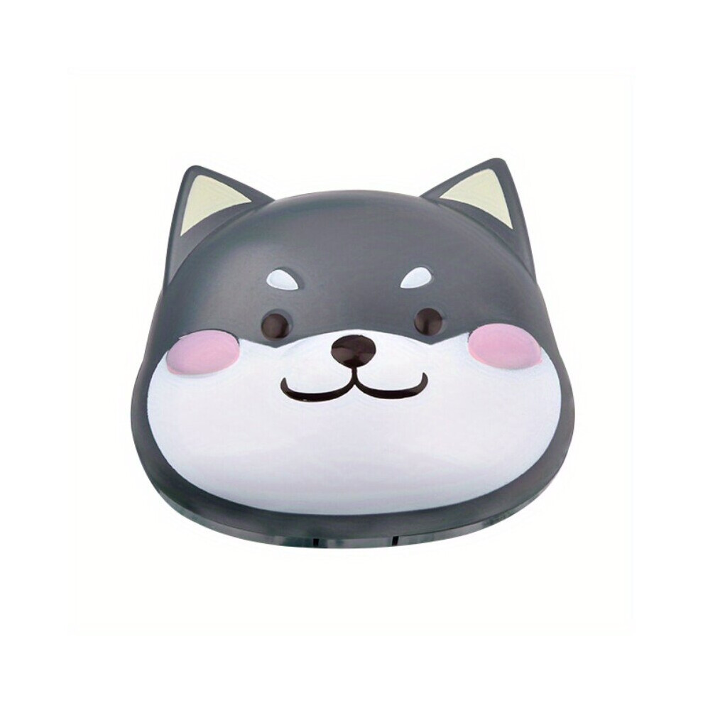 Shiba Inu Puppy Lens Cases Cartoon Travel Lens Box With Mirror Tweezers Remover Tool For Daily Use