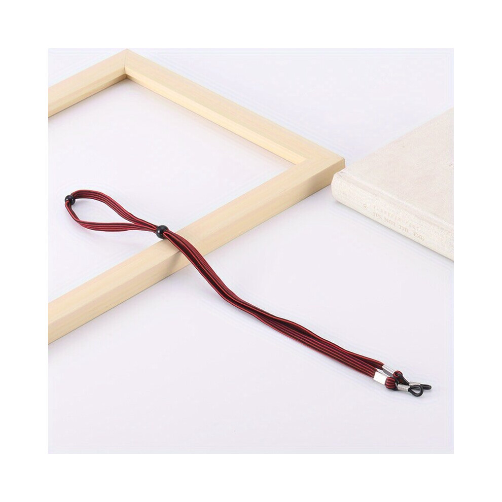 Red 1Pc Adjustable Glasses Lanyard Anti Slip Mask Glasses Chain Rope Accessories Eyewear Retainer Strap Holder