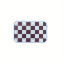 1pc Plaid Lens Case Travel Kit Portable Checkerboard Box With Mirror Tweezers Remover For Daily Outdoor