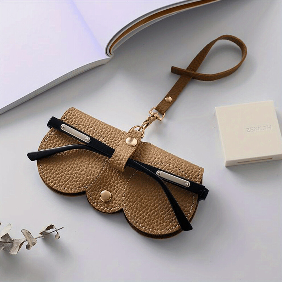Lychee Embossed Glasses Bag Cover Sunglasses Reading Glasses Pouch Case Hanging Eyewear Accessory