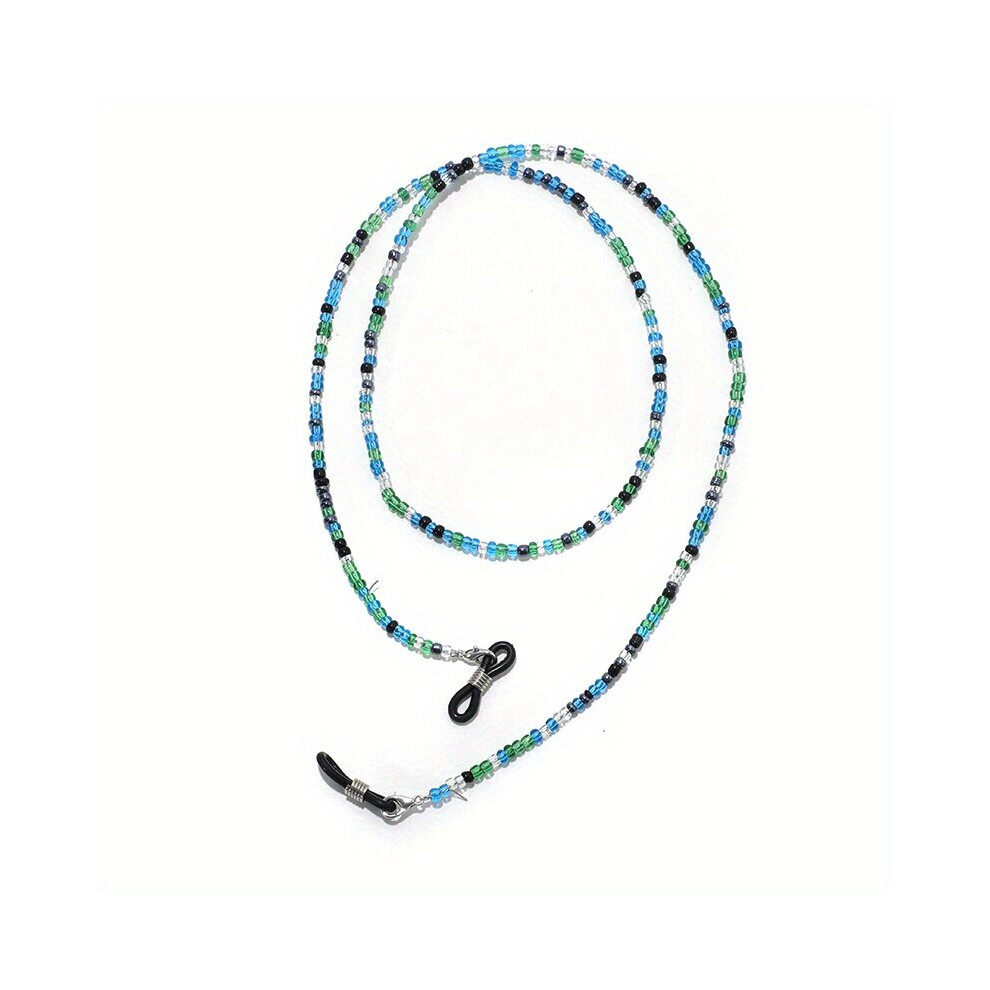 1pc Boho Beaded Glasses Chain Anti Slip Sunglasses Reading Glasses Lanyard Strap Stylish Face Covering Eyewear Retainer