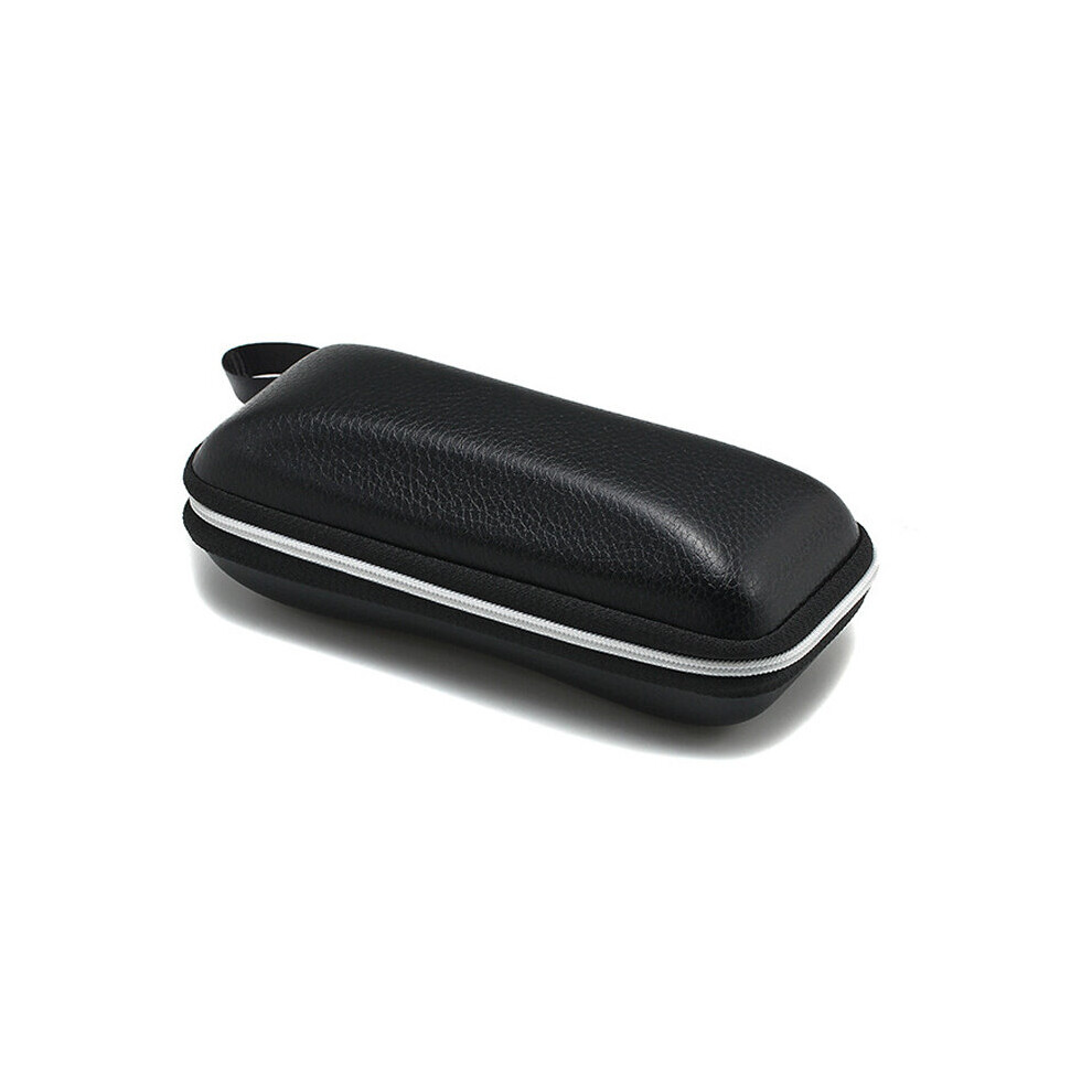 PU Leather Glasses Cases Universal Anti Pressure Zipper Outdoor Sports Portable Eyewear Cases Sunglasses Box Protectors With Hook
