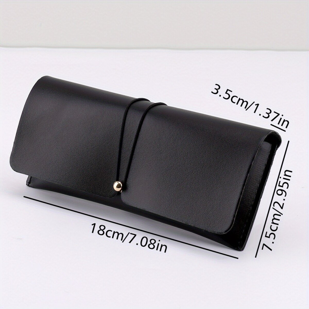 Multicoloured Solid Glasses Bag Pu Leather Sunglasses Storage Case Pouch Portable Eyewear Container