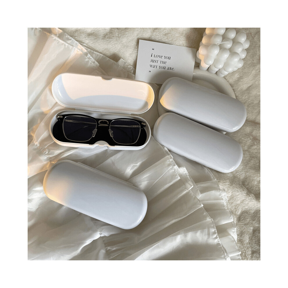 1pc Solid Glasses Case Portable Travel Sunglasses Reading Glasses Storage Box Protective Eyewear Container