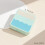 1set Wave Pattern Lens Case Minimalist Travel Lens Case Kit Mini Lens Box With Mirror 5