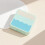 1set Wave Pattern Lens Case Minimalist Travel Lens Case Kit Mini Lens Box With Mirror 3