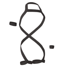 Mens Double Leg Bondage Belt One Arm Ring One Wrist Ring Set Mens High Elasticity Sexy Sleeveless Body Chest Harness