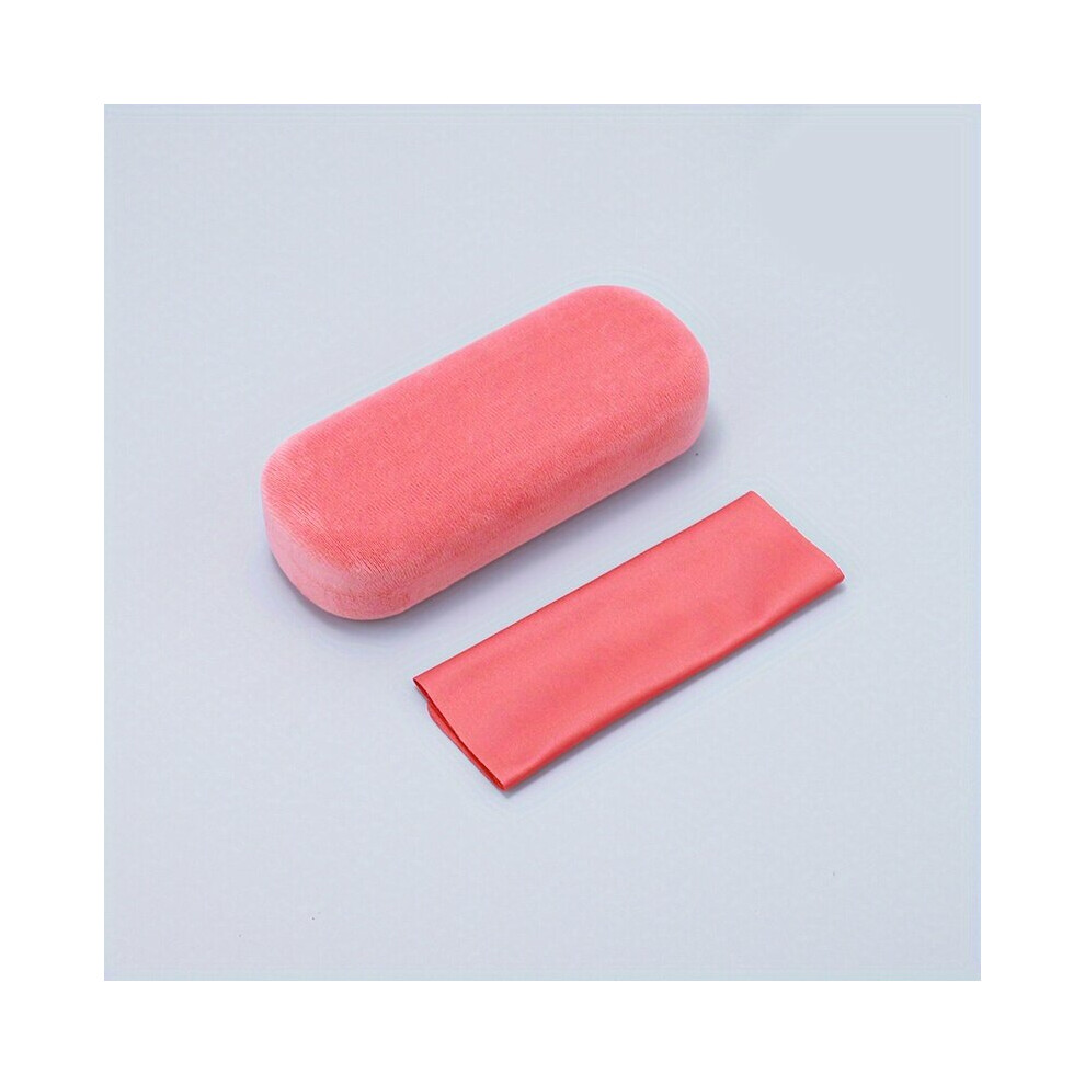 Macaroon Velvet Glasses Case Sunglasses Reading Glasses Storage Box Travel Portable Eyewear Container With Cloth