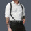 Mens Gothic Leather Decor Suspenders 2