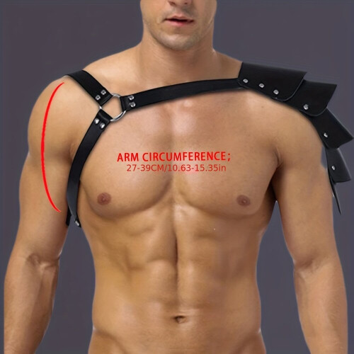 Mens Novel Suspenders Bar DS Performance Versatile Performance Leather Body Chest Strap Binding 2