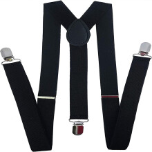 1pc Adjustable Elastic Y Back Mens Suspenders With Strong Metal Clips Unisex Adjustable Suspenders