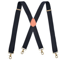 Mens Vintage Suspenders 3 Wide X Back 4 Strong Bronze Snap Hooks Adjustable Elastic Suspenders Trouser Braces For Men Heavy Duty Big And Tall For Men