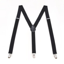 Suspenders For Men Set Adjustable 1 Inch Wide Y Shape Wedding Suit Accessories Strong Metal Clips