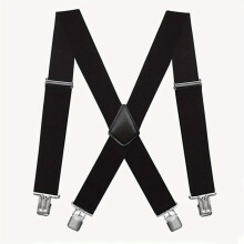 Mens Suspenders With Widened And Comfortable Elastic Straps Adjustable Clips And Elastic Bands For Trousers