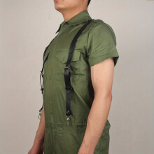 Mens Suspenders Belt PU Leather Adjustable Suspenders Belt