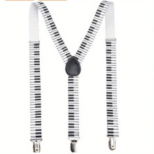 Adjustable Piano Keyboard Suspenders Costume Accessory Music Party Supplie Mens Suspenders Music Teacher Gift Piano Suspenders Piano Keyboard Piano K