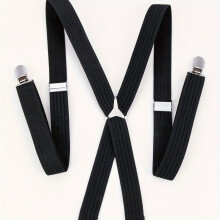 1pc Mens Elastic Suspenders Preppy Elastic Shoulder Strap