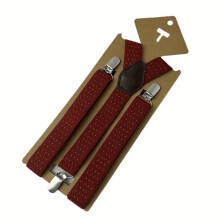 Mens Boys Womens Suspenders 2 Jacquard Elastic Adjustable Y Back 3 Strong Clips