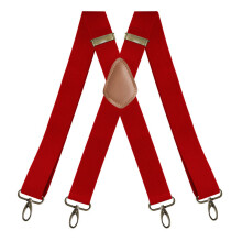Adult Mens Four Clips Hook Buckle Strap Adjustable X shaped Monochrome Universal Strap Clip Antique Copper Buckle Mens Clothing Accessory Strap