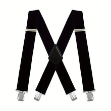 Mens X Back 5 08 Cm Wide Heavy Duty Clips Adjustable Suspenders