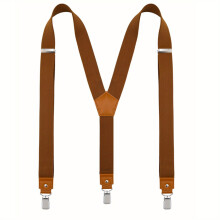 Mens Suspenders Y Back Adjustable Elastic With Strong Clips For Men