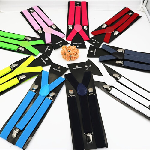 Y Shape Adjustable Elastic Casual Adult Suspender 1