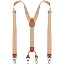 1pc PU Leather Suspenders 4 Clips For Men Suspender Y shaped Back Retro Braces Belt Wedding Casual