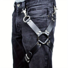 Mens Sexy Bundle Bondage Body Strap Leather Bondage Strap Bundle Sexy Novelty Harness