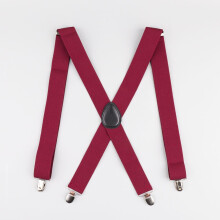 1pc Mens Polyester Solid Suspender